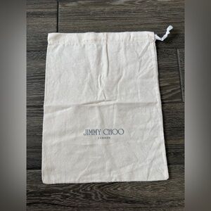 Jimmy Choo Cream Logo Dust Bag